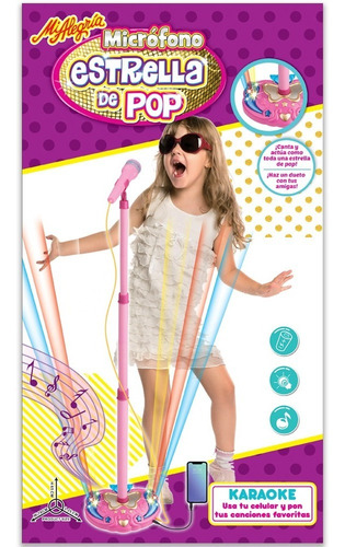 Imagen 1 de 3 de Micrófono Estrella De Pop Mi Alegría