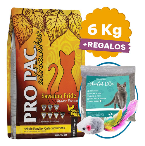 Alimento Gato Adulto Pro Pac 6 Kg + Regalo + Envío Gratis