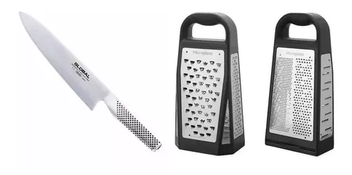 Set Global G2 De Chef + Rallador Microplane Elite Box Grater