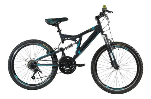 Bicicleta Hombre Montaña Sniper R24 21v Acero Gris Benotto