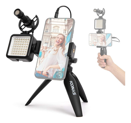 ~? Smartphone-cámara-video-micrófono-vlogging-kit, Synco Vlo