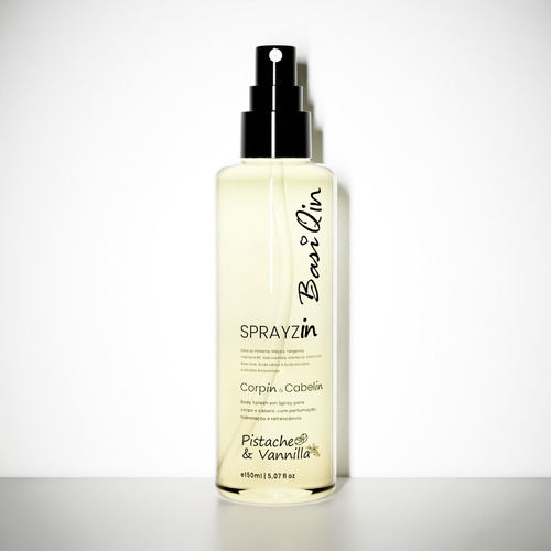 Spray para corpo BasiQin Corporal e Cabelo Body Splash BasiQin Spray - Frasco 150ml en frasco 150mL pistache e vannilla - doce de pistache