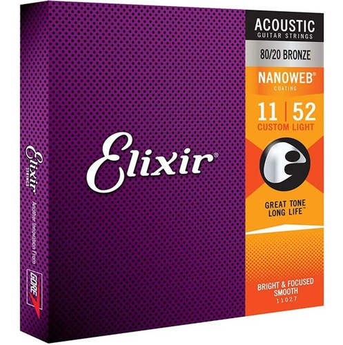 Imagem 6 de 6 de Encordoamento Elixir 011 Violao 11027 Bronze Made In Usa!!