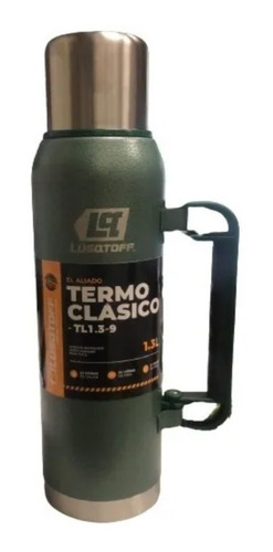 Imagen 2 de 6 de Termo Lusqtoff De Acero Inoxidable 1.3 L Color Verd Tl1.3-9