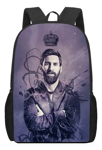 Estrella De Fútbol-messi-mochilas Escolares Para Niños Y Niñ