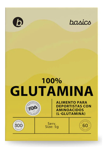 Pack 4 Meses 100% L-glutamina Basics Nutrition