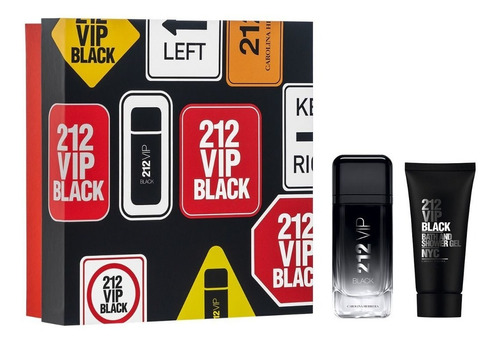 Perfume Hombre Carolina Herrera 212 Vip Black Edp 100ml Set