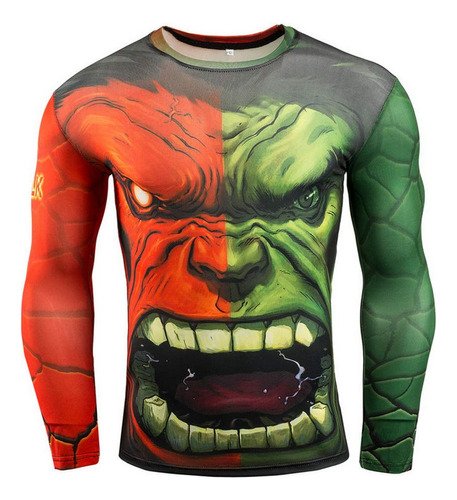 Niboka Camiseta Superheroe Para Adulto Compresion Manga