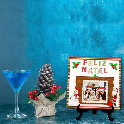 Azulejo Personalizado Feliz Natal 04 - Decoração - Com Foto