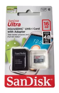 Sandisk Ultra Microsd 16gb Clase 10 Uhs-i Original Oferta