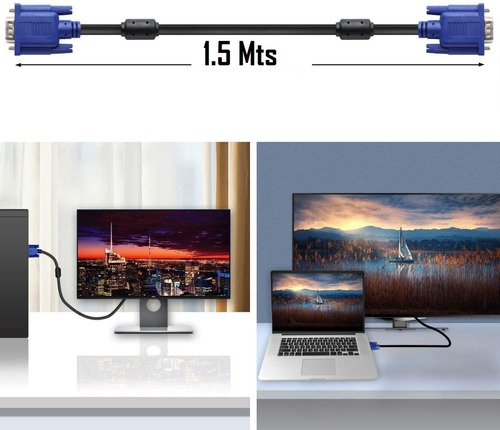 Cable De Video Vga De 1.5 Metros