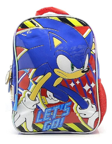 Mochila Escuela Sonic Let's Go So116 30cm Espalda 12 Jardin