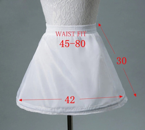 Imagem 1 de 1 de Anágua Petticoat Infantil Ajustável Para Armar Vestido Festa