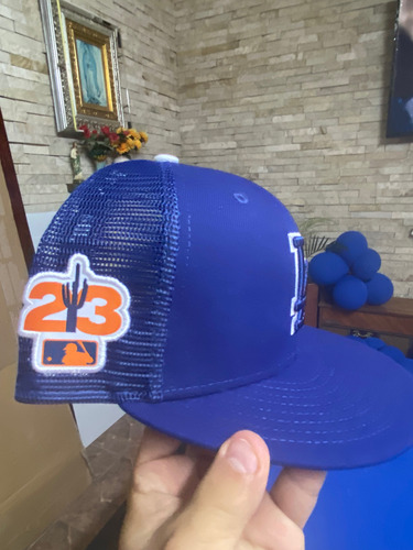 Gorra New Era Original Dodgers Azul Trucker Talla 7 1/8 Azul 7 1/8 Geométrico