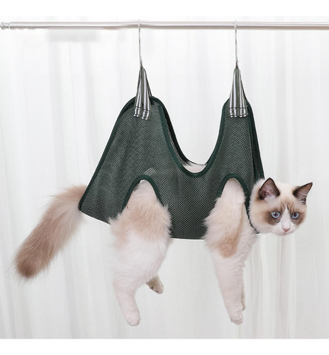 Cat Grooming Hammock Helper Verde Grande Multi Verde Grande