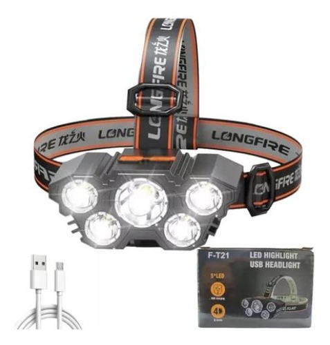 Lampara Linterna Faro Led Minera Casería Pesca