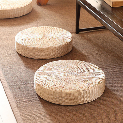 Almofada Futon Multifuncional, Feita À Mão, De Palha