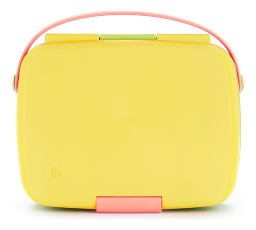 Bento Box Munchkin ® Verde / Rosa / Amarelo Com Talheres