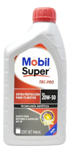 Mobil Super Trc-pro 20w-50 Litro Api Sp Mobil 946ml