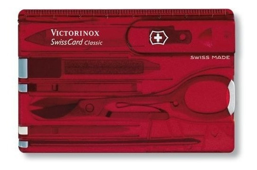 Swisscard Suiço 10 Funções Victorinox Classic Vermelho 07100