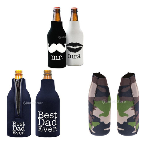 2 Uds. Enfriador De Botellas De Cerveza De Camuflaje,