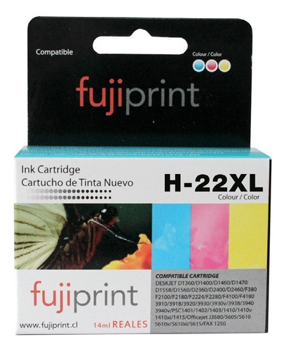 Cartucho Para H 22 Xl Color Alternativa