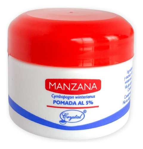 Pomada De Manzana Crystal Pack 3 Piezas De 50 Gramos C/u Citronela