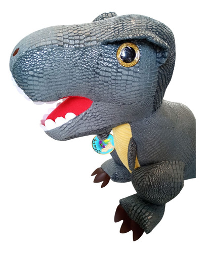 Peluche Dinosaurio T-rex 45 Cm Gris