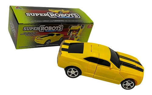 Carrinho Camaro Amarelo Que Bate E Volta, Possui Luz E Som