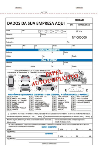 Checklist Personalizado / 2 Talões / 3x25
