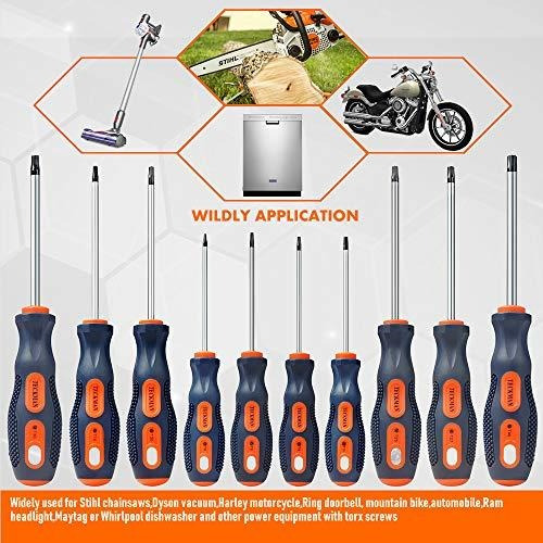 Juego Destornillador Torx Teckman 10 1 Seguridad