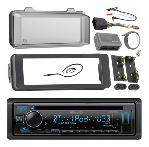 98 2013 Kenwood Harley Touring Instalar Adaptador Kit Dash