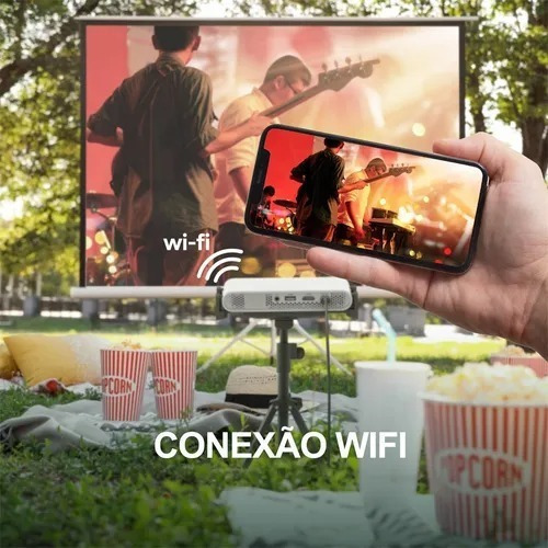 Mini Projetor Portátil Laser Alpd Wemax Go Conexão Wi-fi Cor Branco