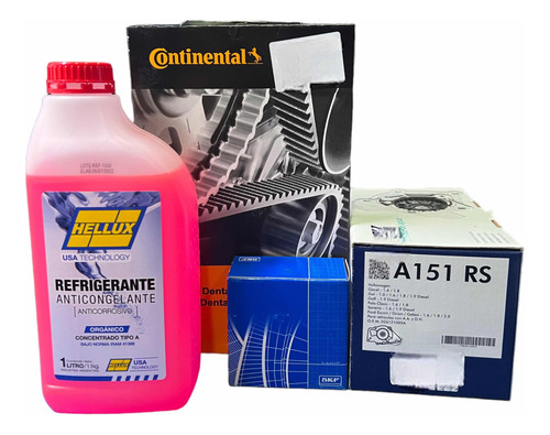 Kit De Distribución Gol 1.6 + Bomba De Agua + Refrigerante