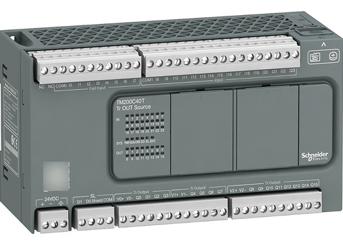 Clp Schneider Tm200c40t 40e/s Digital 24vdc Modbus Rtu/ascii