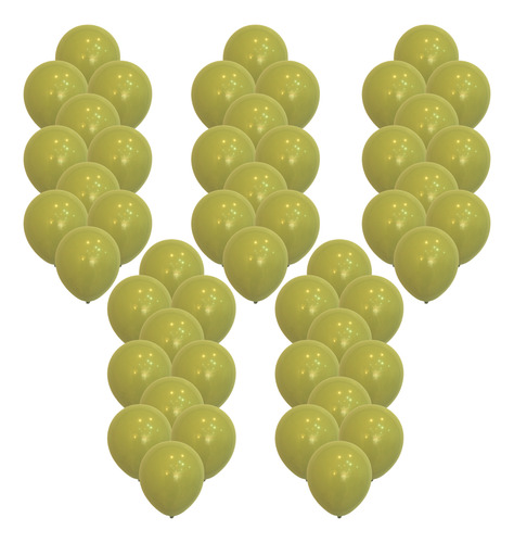 Globos Premium 10 Pulgadas X 50 Unidades Verde Palta