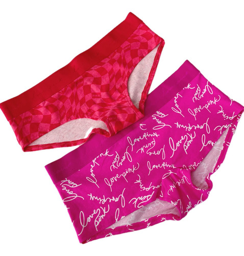 Set Calzon Rojo Y Rosa Pink