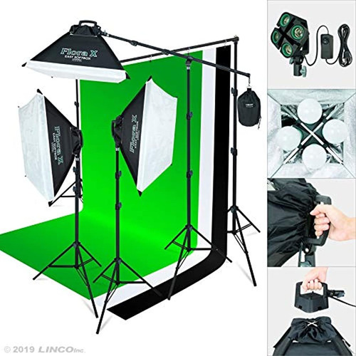 Kit De Iluminación Para Estudio Fotográfico De 2000 Vatios