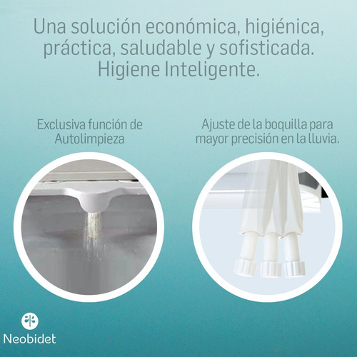 Bidet Para Inodoro Mano Izquierda Autolimpieza Grifería