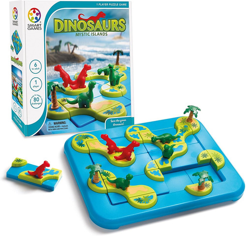 Smartgames Dinosaurs: Mystic Islands Board Game, A Fun, Stem
