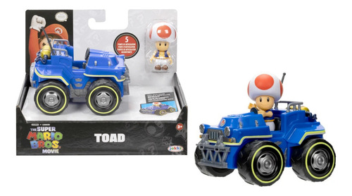 Super Mario Bros La Pelicula - Toad Con Kart De Friccion