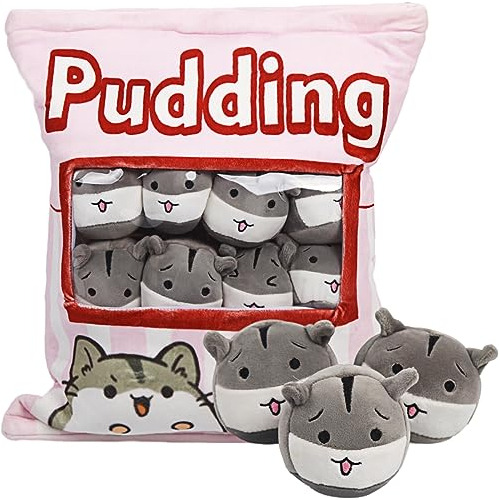 Arelux Cute Hamster Plush Pudding Pillow: Snack Pillow Toys