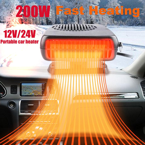 Calentador De Coche 24v Ventilador Portátil Modelo 200w