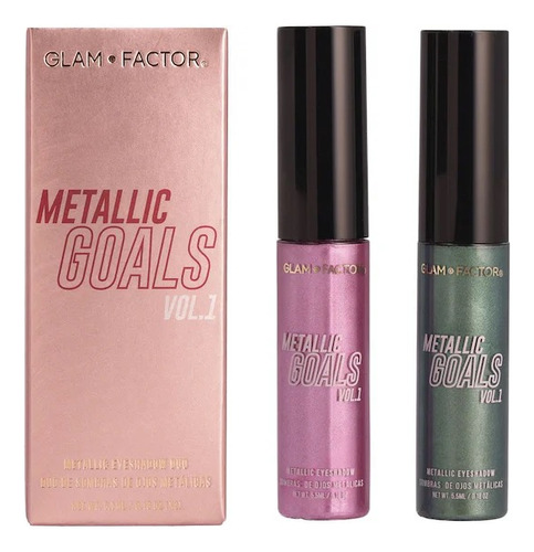Glam Factor Set De Sombras De Ojos Metallic Goals Vol 1