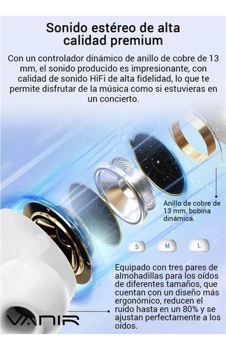 Auriculares Inalámbricos Bluetooth Con Led Ai