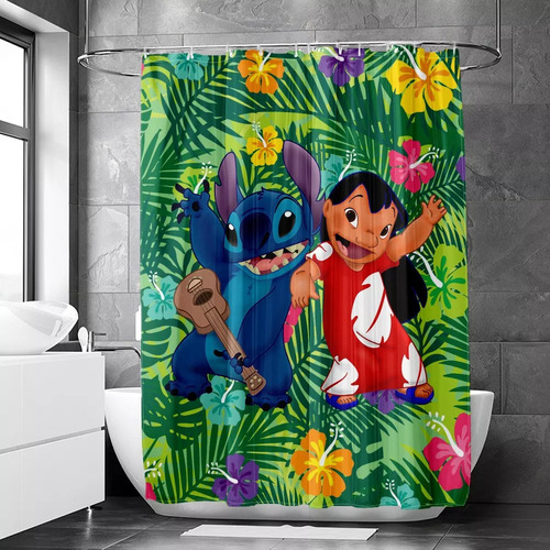 Mjj Aplicable A La Cortina De Ducha Infantil Lilo And