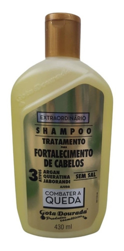 Shampoo Anti Queda Fortalecimento Gota Dourada 430ml