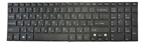 Teclado Ruso Ru Para Ordenador Portátil Negro Para Vaio