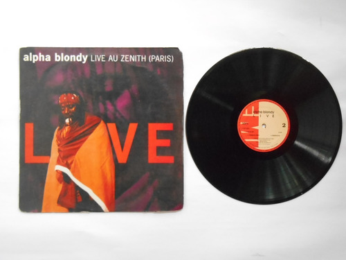 Lp Vinilo Alpha Blondy Live Au Zenith Paris Ed Colombia 1993