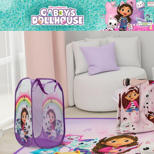 Dreamworks Gabby's Dollhouse - Cesta Plegable De Almacenamie